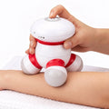 Handheld Body Massager Portable Mini Vibrating Massager with LED Light, Battery Operated for Neck Back Arms Legs Pain Relief Easy Grip