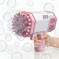 40 Hole Automatic Bubble Gun with LED Lights, Gatling Style Bubble Blower Toy for Kids 3+, Outdoor Party Play