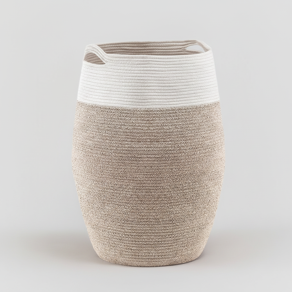 Large Woven Laundry Basket - WeaveNest