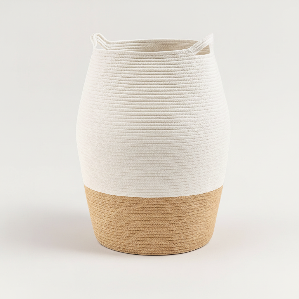 Large Woven Laundry Basket - WeaveNest