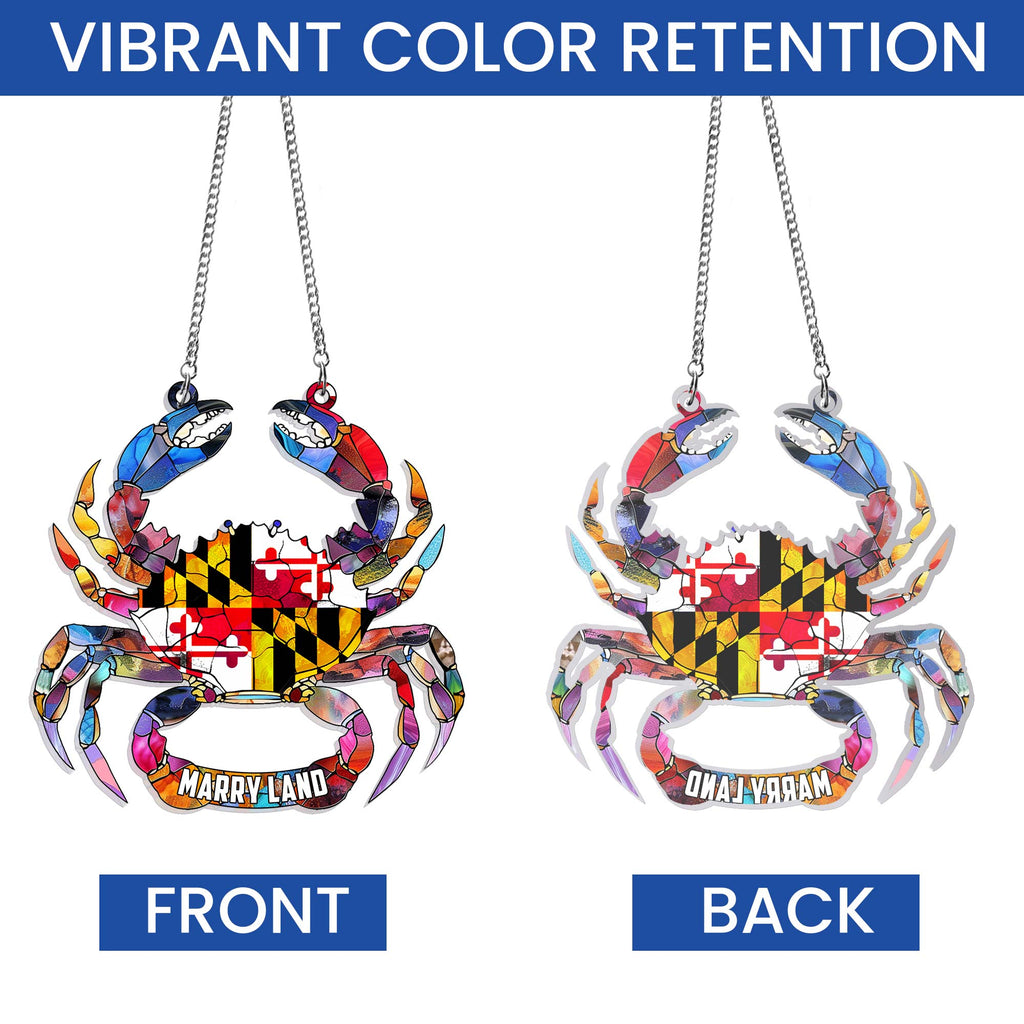 Maryland State Gift, Maryland Day, Maryland Flag Acrylic Hanging Sign