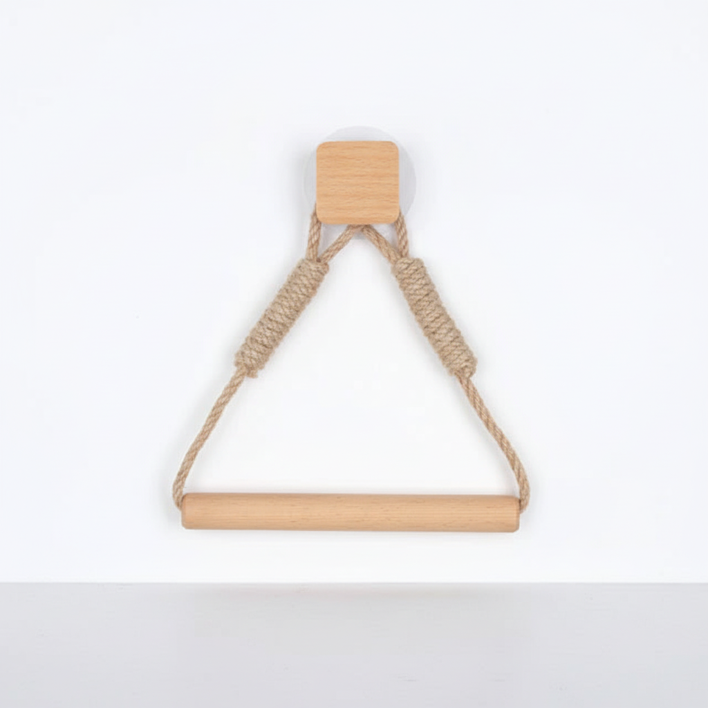 Hanging Paper Holder Made of Hemp Rope - HempLoop