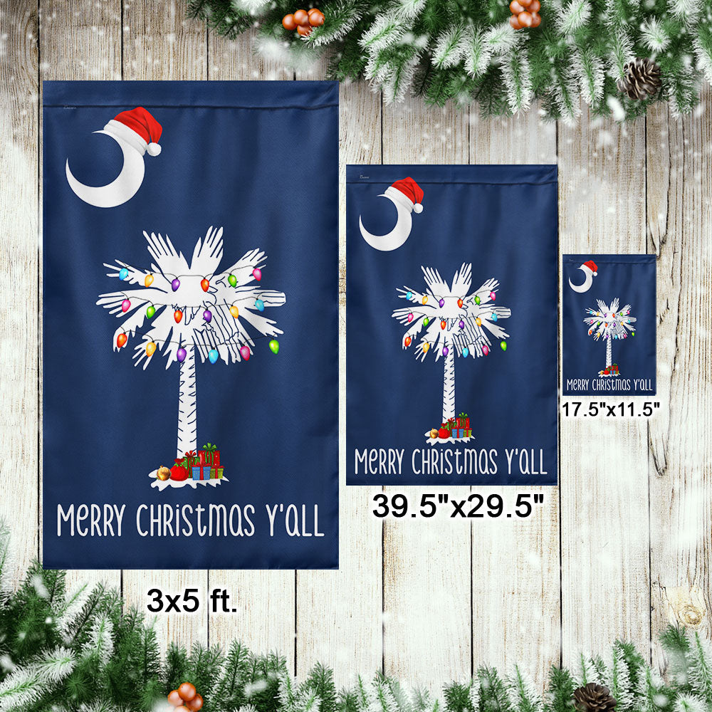 South Carolina Christmas Flag Merry Christmas Y'all