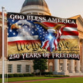 250 Years of Freedom Grommet Flag God Bless America