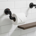 Industrial Pipe Style Holder Black Painted - CastForge