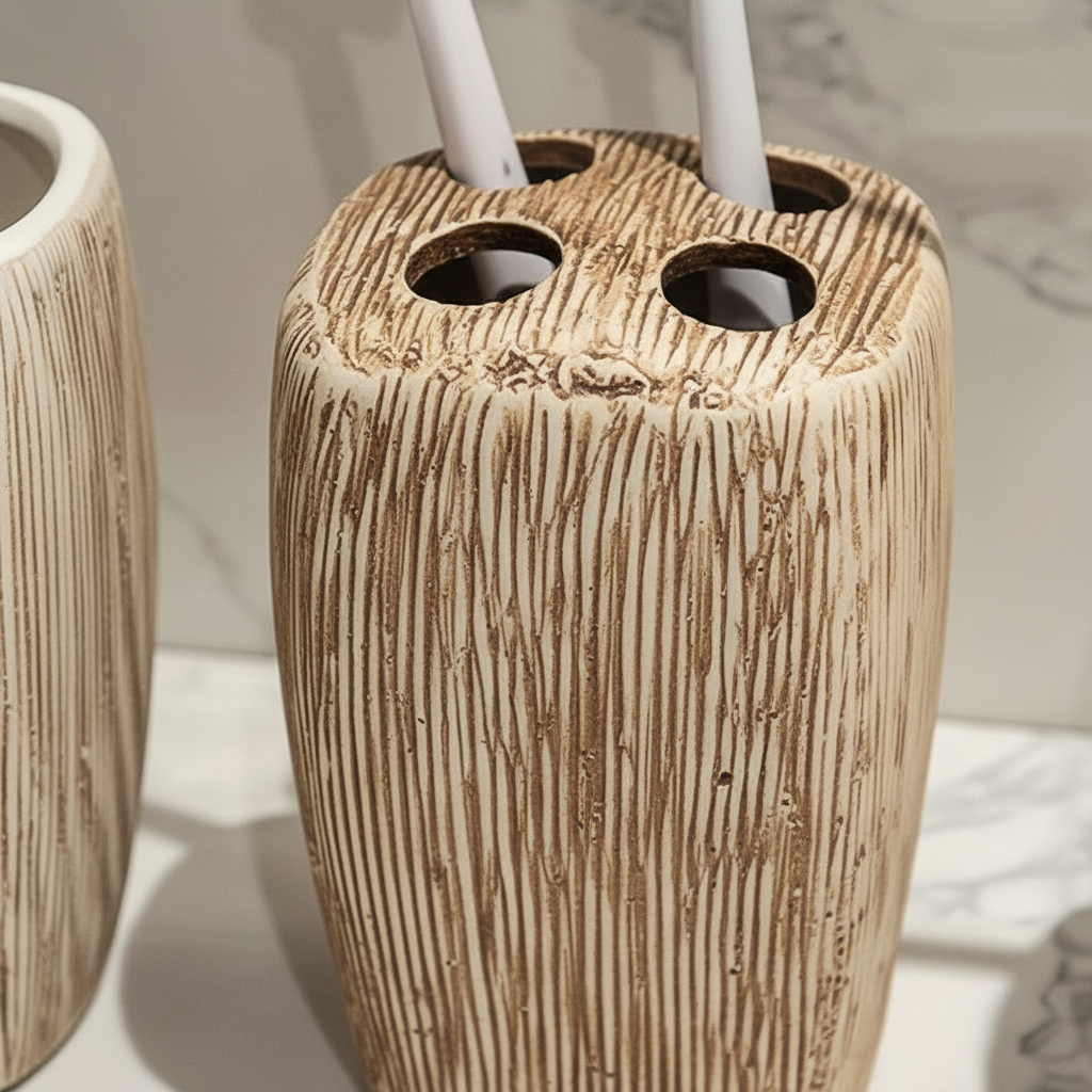 Ceramic Bathroom Set - Bathwoodly