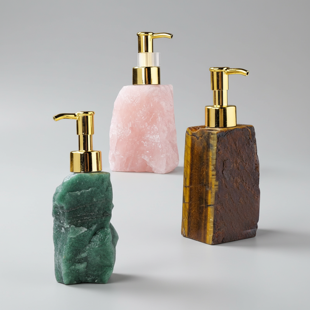 Compact Basin Soap Dispenser - StoneSoap