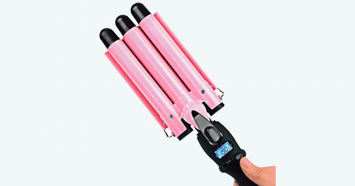 Neue Generation LCD-Display Triple Barrel Lockenstab – Der beste Weg, um perfekte Locken zu erhalten | Brehn