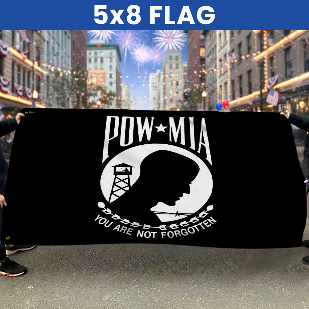 American Memorial Veterans Flag, You Are Not Forgotten Patriotic POW/MIA Grommet Flag