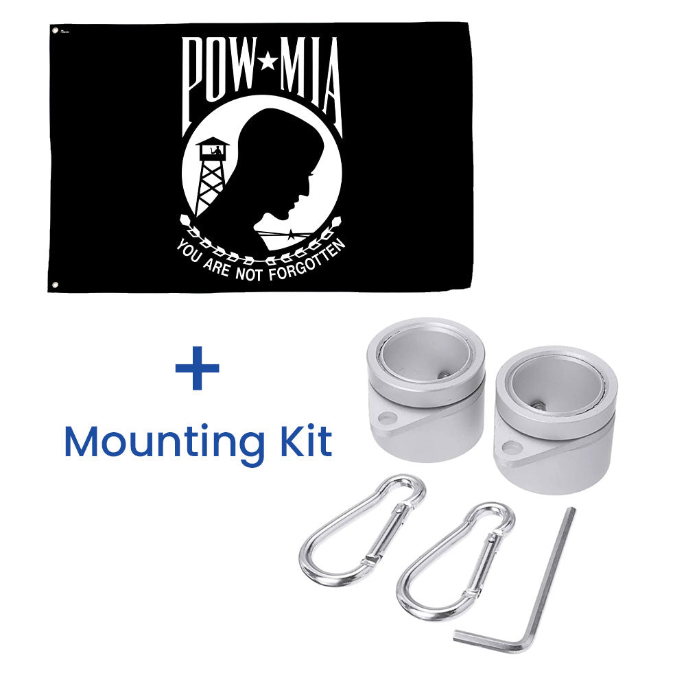American Memorial Veterans Flag, You Are Not Forgotten Patriotic POW/MIA Grommet Flag