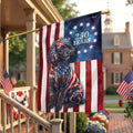 Patriotic Poodle Garden Flag, 250 Years 1776 2026 Flag Decor for Dog Lovers