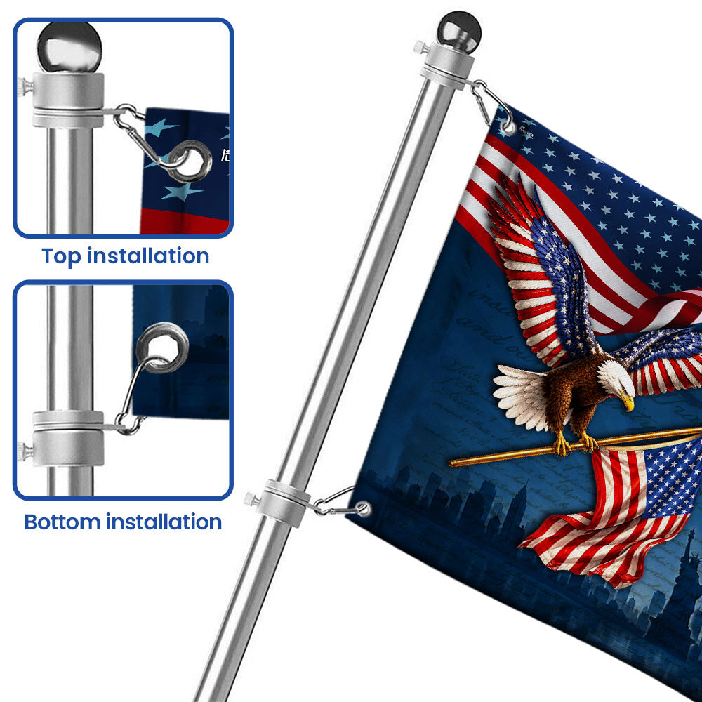 God Bless America 1776 2026 Grommet Flag for Decor 250 Years of Freedom