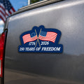 250 Years of Freedom Car Magnet, 1776 2026 Decor Sticker for 250th Anniversary