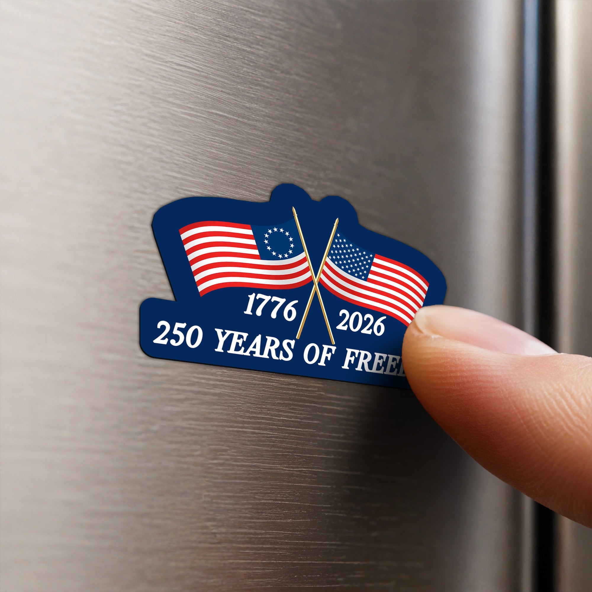 250 Years of Freedom Car Magnet, 1776 2026 Decor Sticker for 250th Anniversary