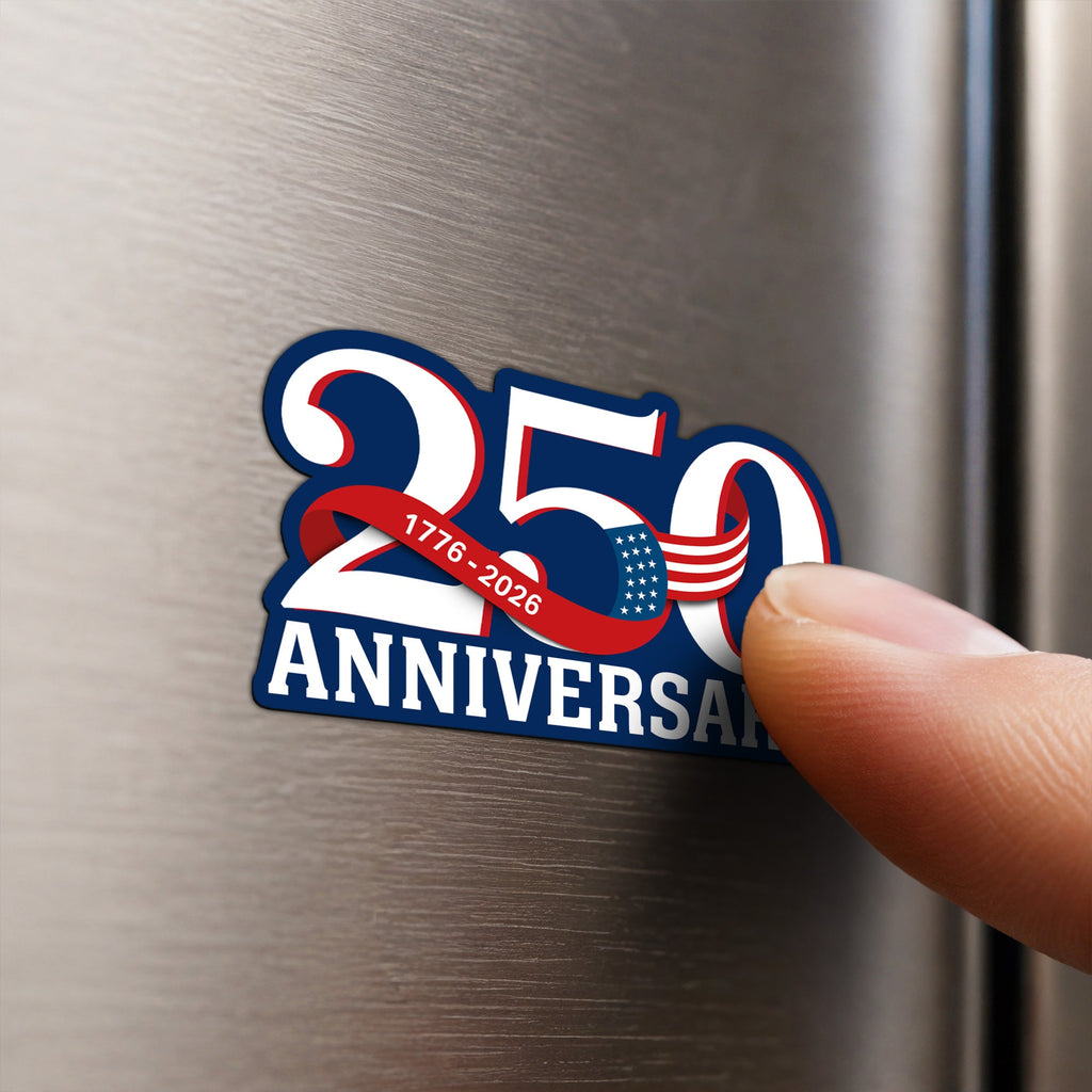 250th Anniversary Magnet Refrigerator Stickers, Patriotic 1776 2026 Decor Sticker for Car