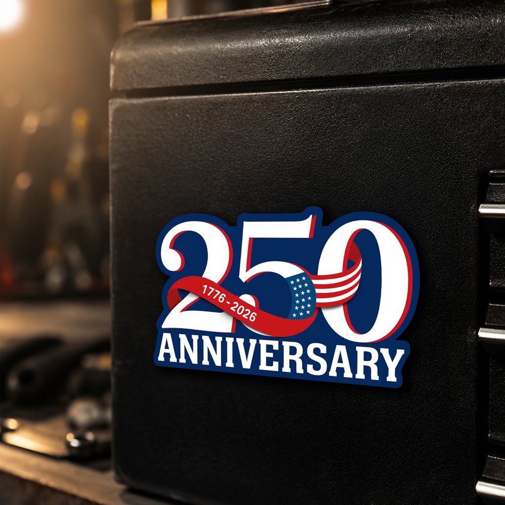 250th Anniversary Magnet Refrigerator Stickers, Patriotic 1776 2026 Decor Sticker for Car