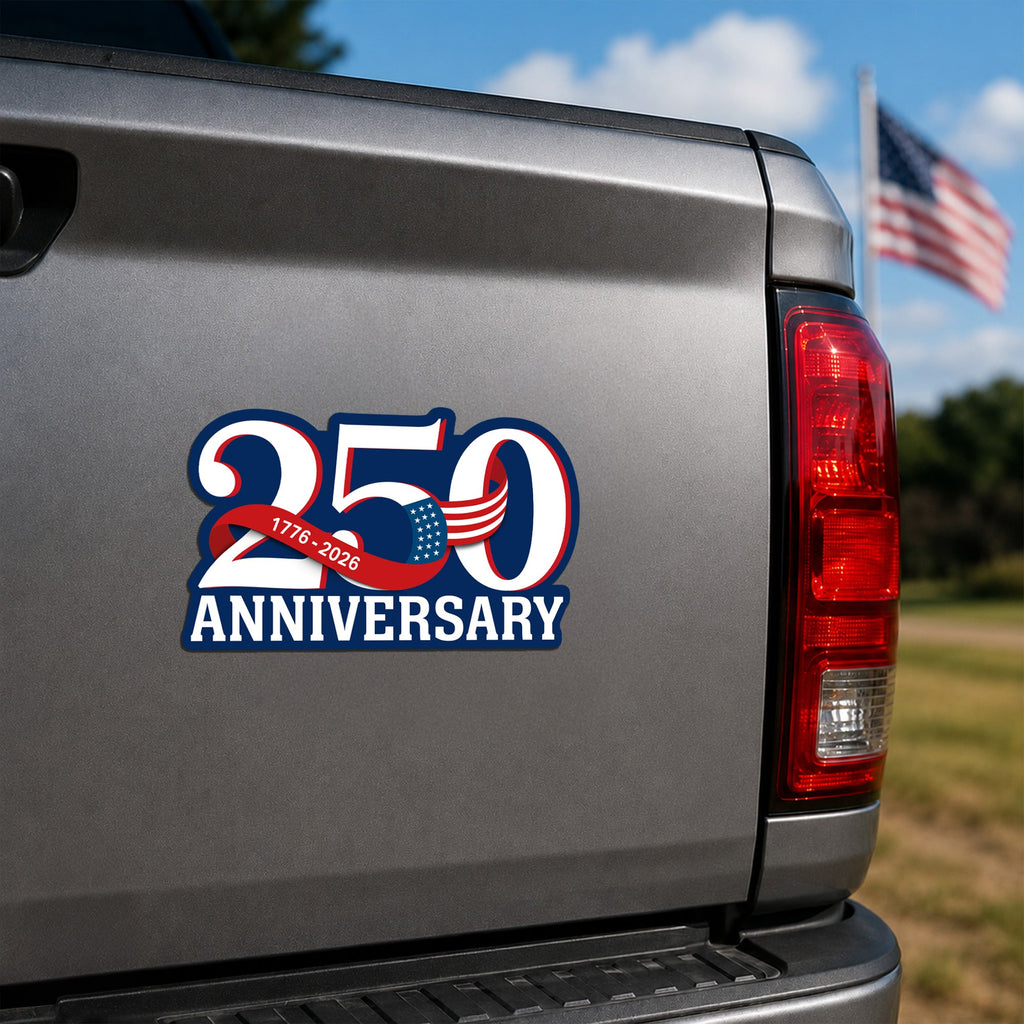 250th Anniversary Magnet Refrigerator Stickers, Patriotic 1776 2026 Decor Sticker for Car