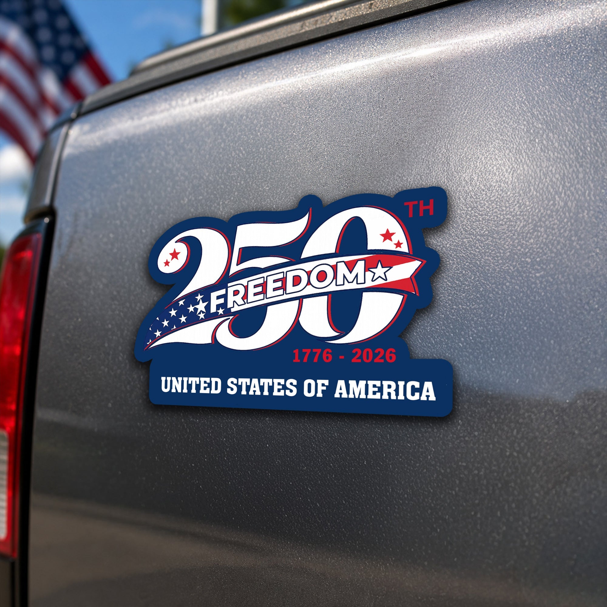 250 Years of Freedom Magnet Refrigerator Stickers, America 1776 2026 Decor Sticker for Car
