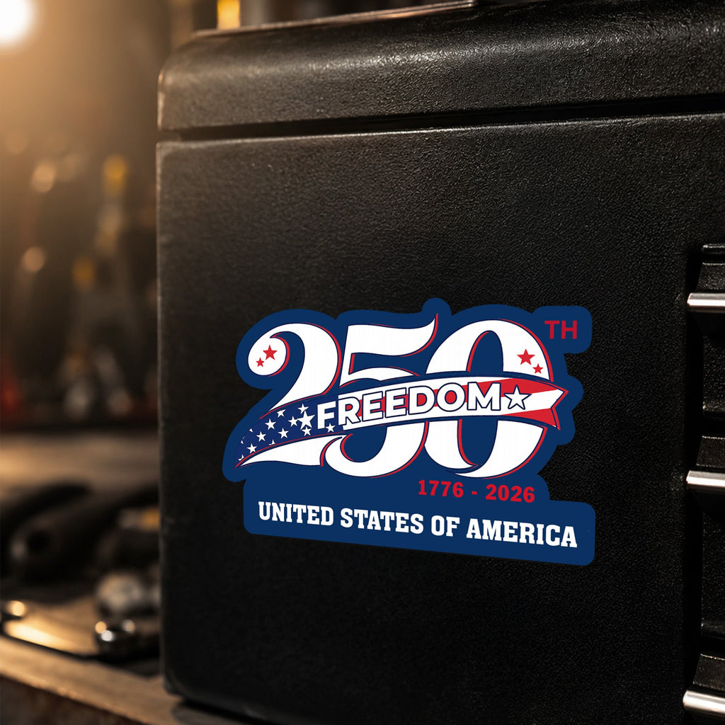 250 Years of Freedom Magnet Refrigerator Stickers, America 1776 2026 Decor Sticker for Car
