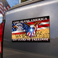 250 Years of Freedom Flag Car Magnet, God Bless America Decor Sticker