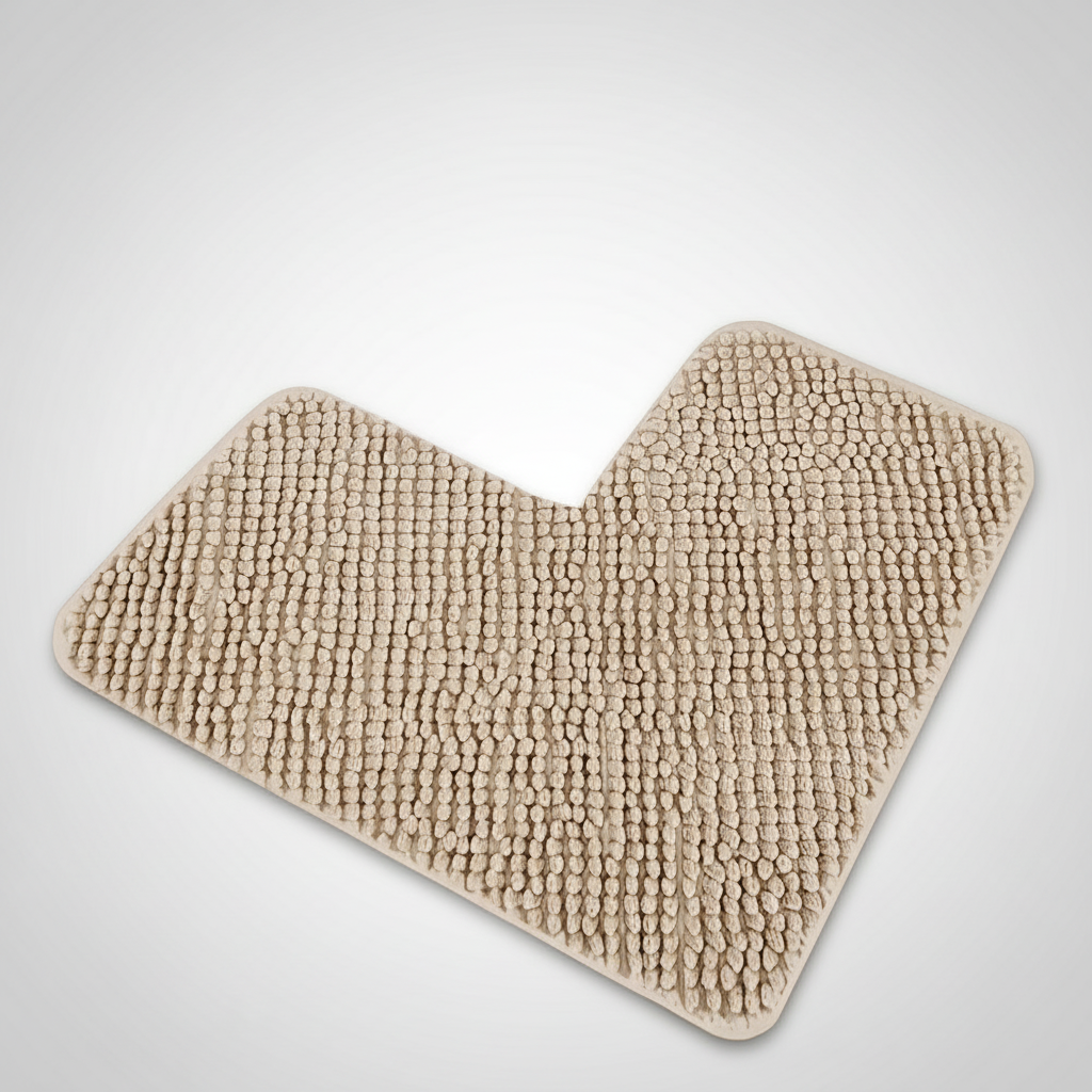 L-shaped corner bath mat - CornerLuxe