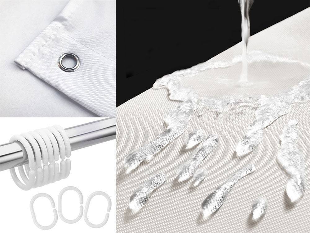 Lightweight Polyester Shower Curtain - SereneCurtain