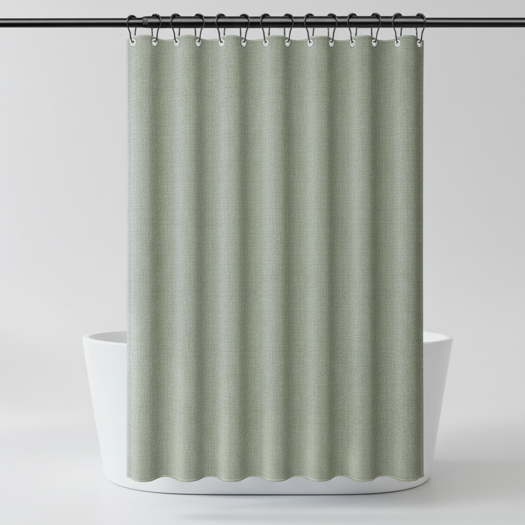 Lightweight Polyester Shower Curtain - SereneCurtain