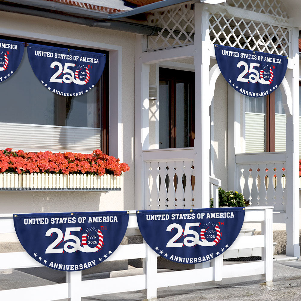 1776 2026 Fan Flag Patriotic Decor for the 250th Anniversary of the US
