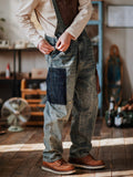 Contrast Denim Overalls