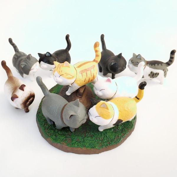 Mini Spazierende Katzenfiguren | Brehn