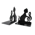 Musikalische Katze Metall Buchstützen | Brehn