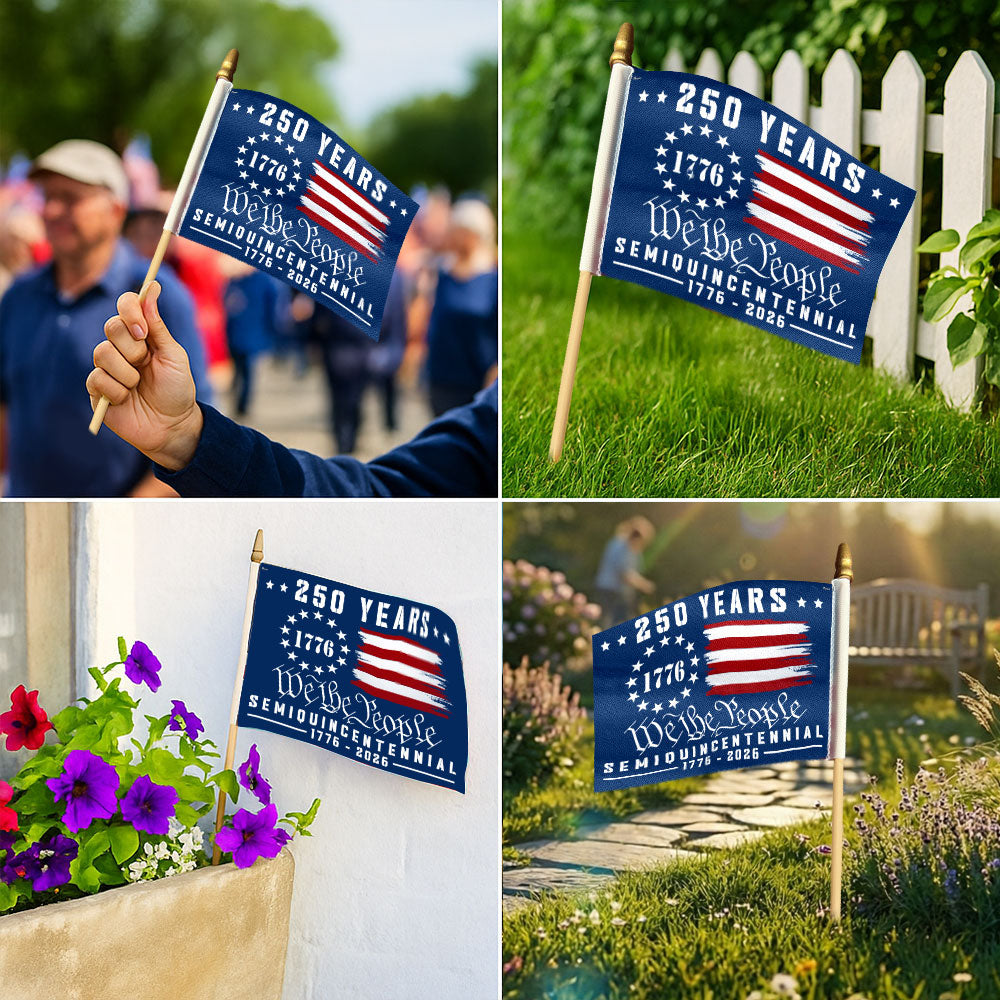 We The People 250 Handheld Flag for America 250th Anniversary