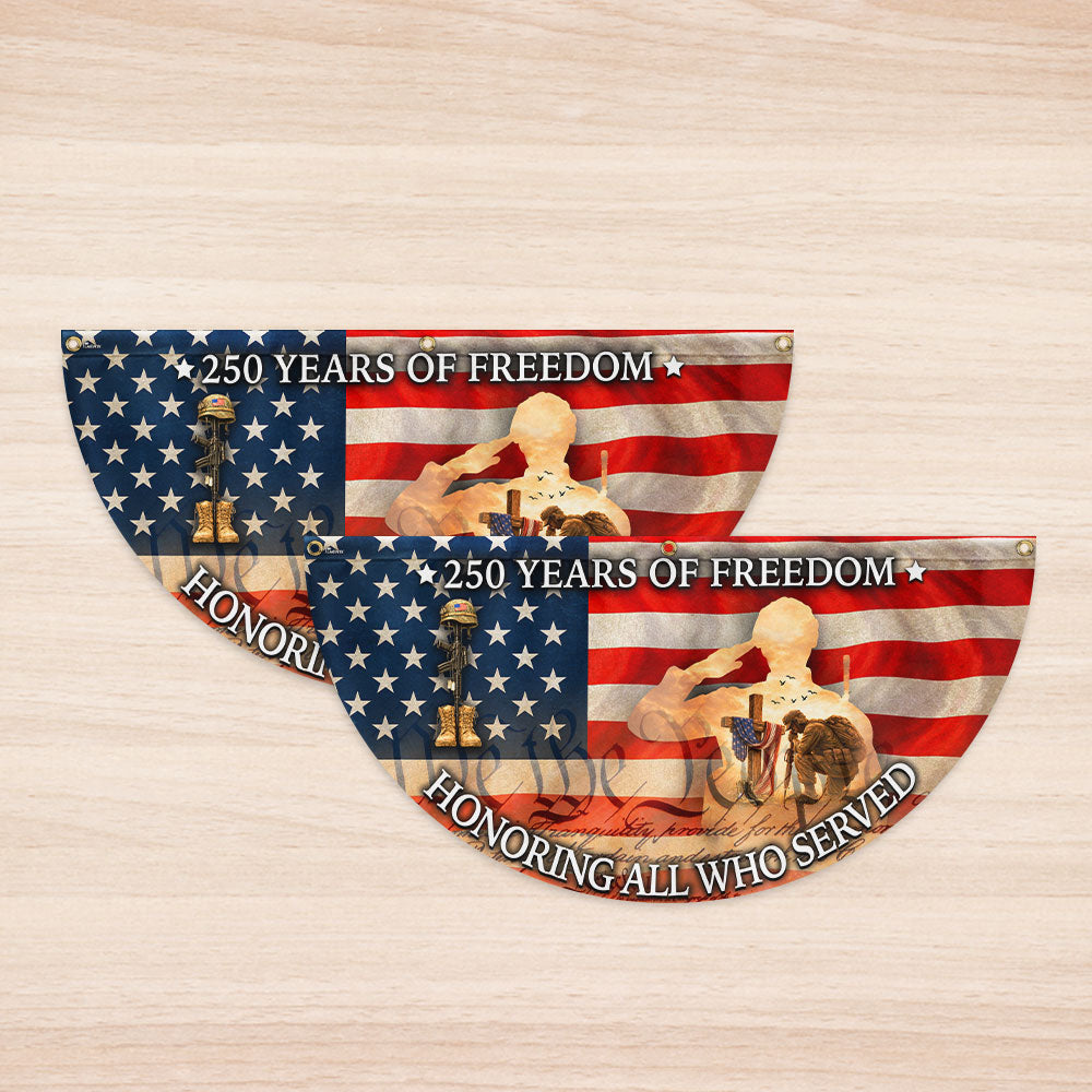 250 Years of Freedom Honoring Veterans Battlefield Vintage Flagwix Fan Flag
