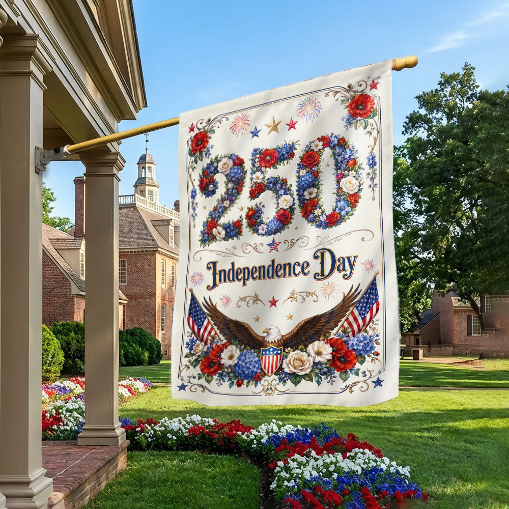 250 Rose Flag, Independence Day Patriotic Eagle Flower Shield US Flag
