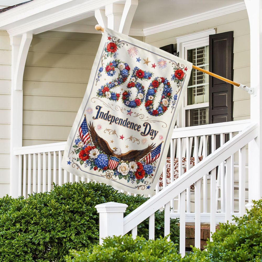 250 Rose Flag, Independence Day Patriotic Eagle Flower Shield US Flag