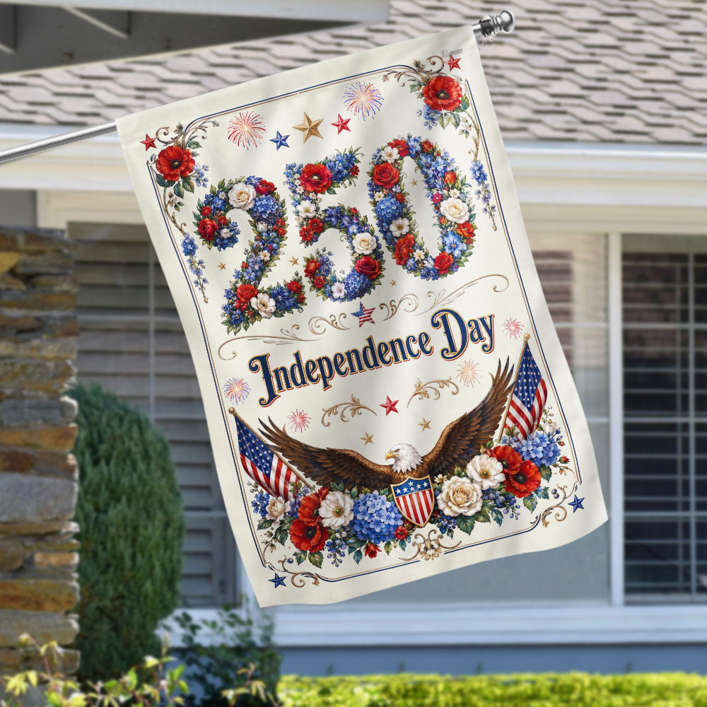 250 Rose Flag, Independence Day Patriotic Eagle Flower Shield US Flag