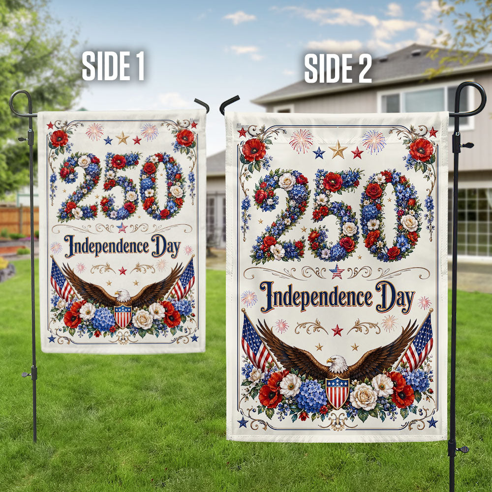 250 Rose Flag, Independence Day Patriotic Eagle Flower Shield US Flag