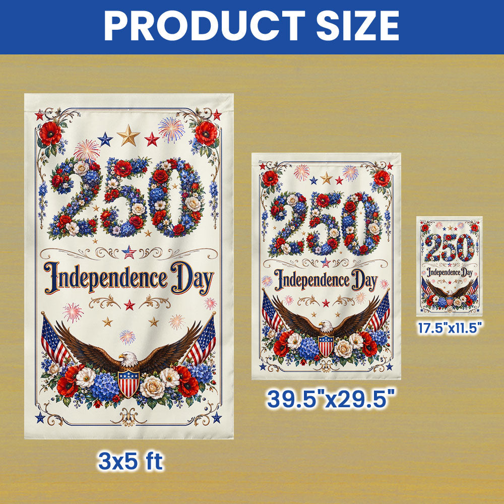 250 Rose Flag, Independence Day Patriotic Eagle Flower Shield US Flag