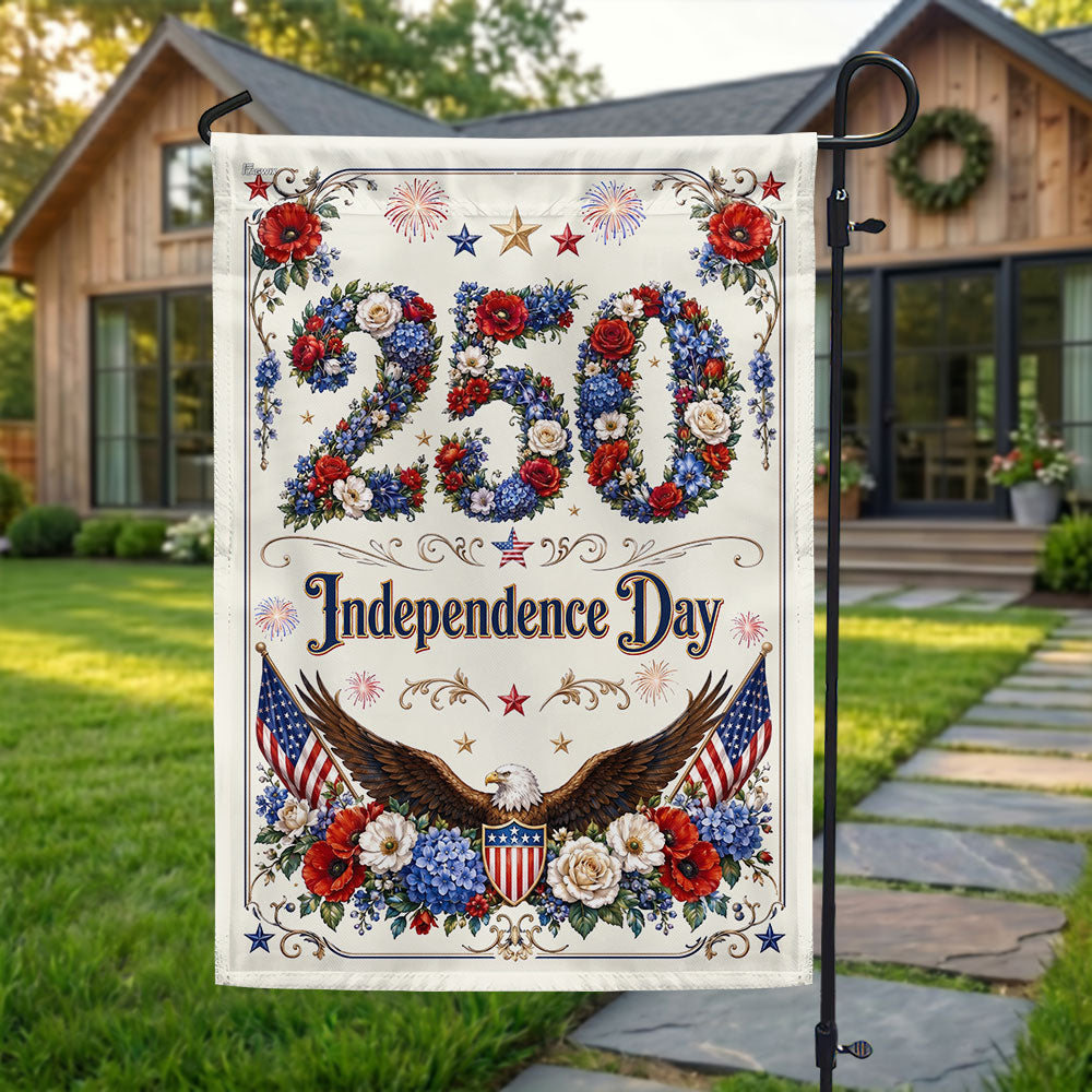 250 Rose Flag, Independence Day Patriotic Eagle Flower Shield US Flag