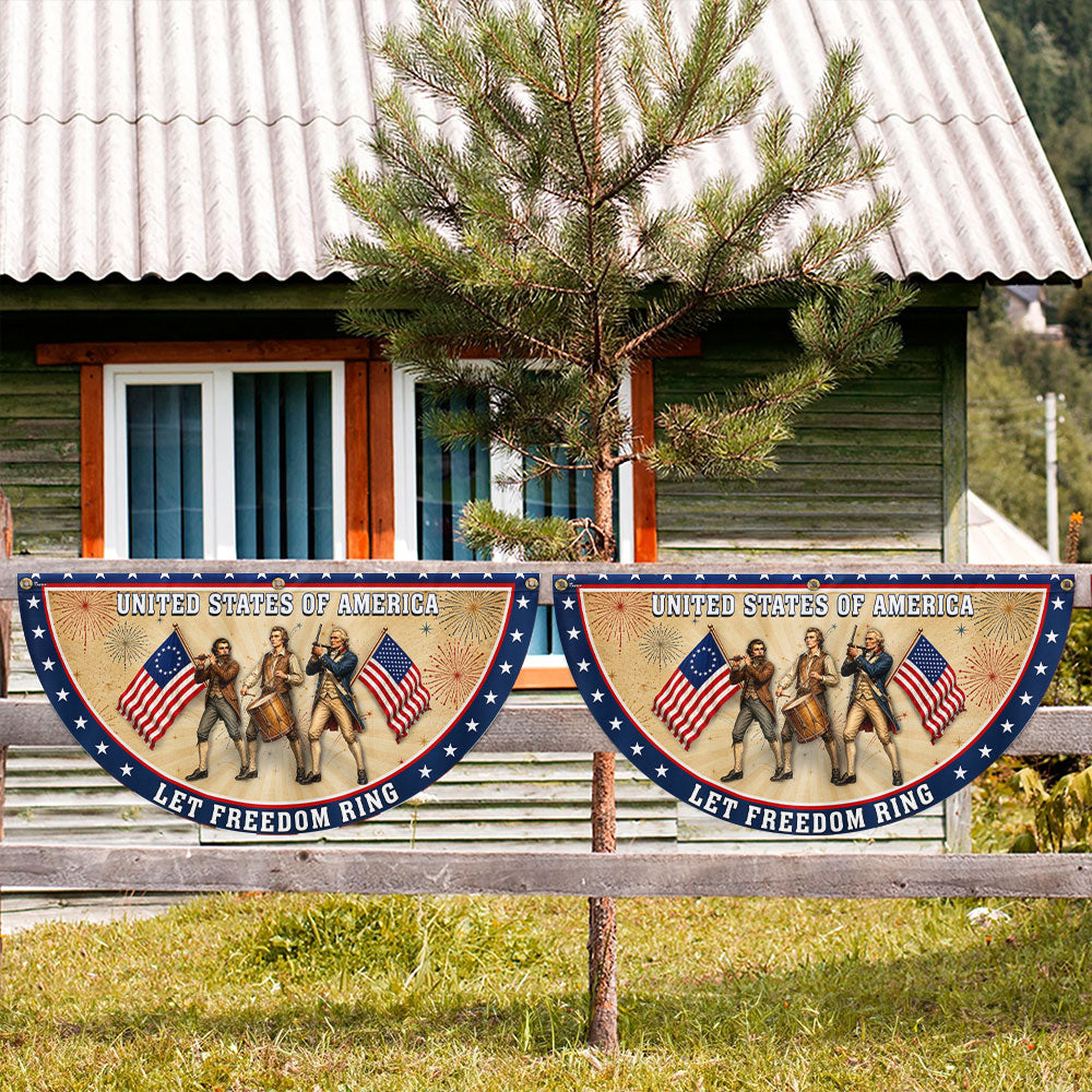Spirit of 76 Flag, United States of America Let Freedom Ring 250 Retro Fan Flag