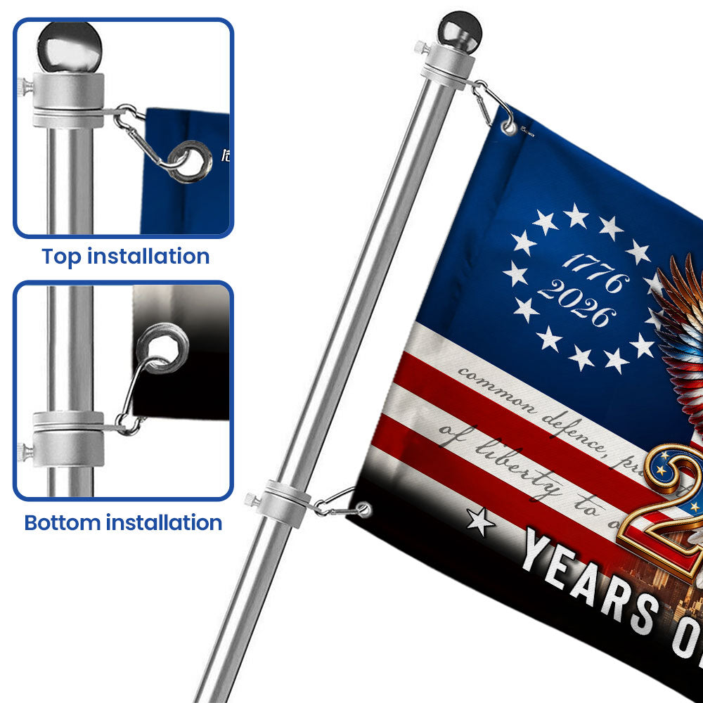 Betsy Ross Flag, 250 Years of Freedom Liberty We The People Grommet Flag