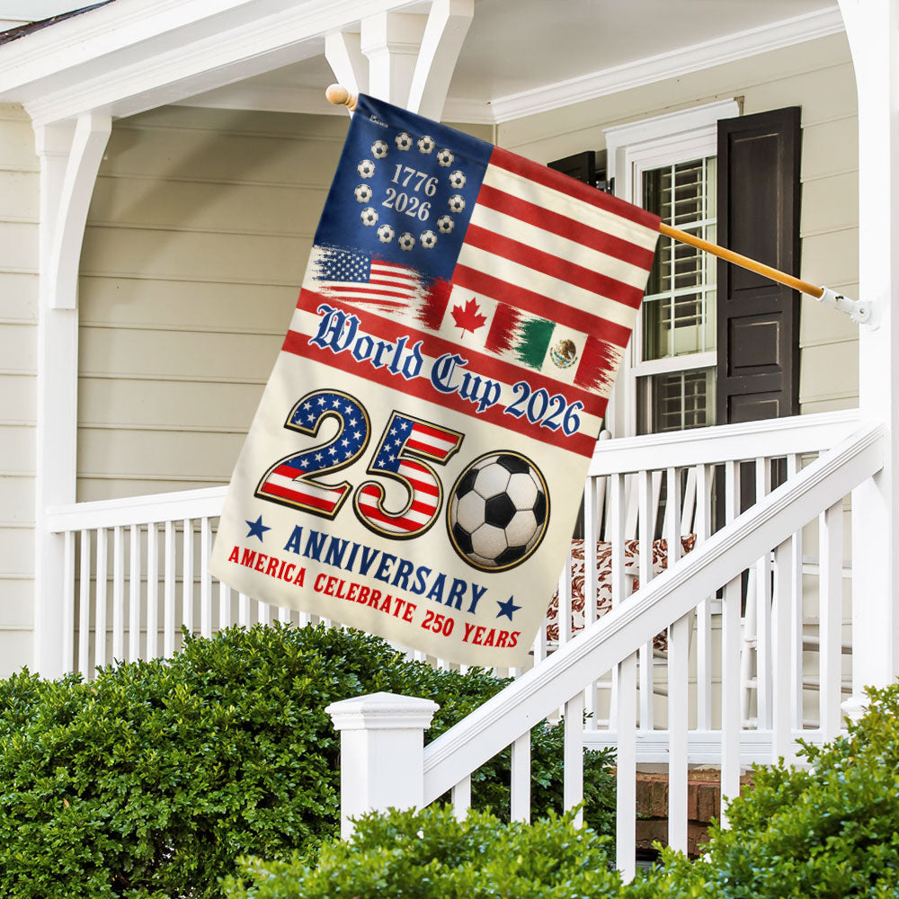 250th Anniversary Flag, World Cup 2026 America Celebrate 250 Years US Flag