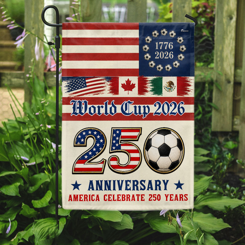 250th Anniversary Flag, World Cup 2026 America Celebrate 250 Years US Flag