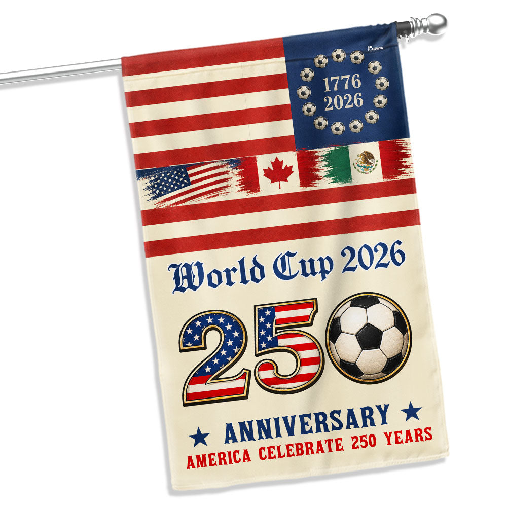 250th Anniversary Flag, World Cup 2026 America Celebrate 250 Years US Flag