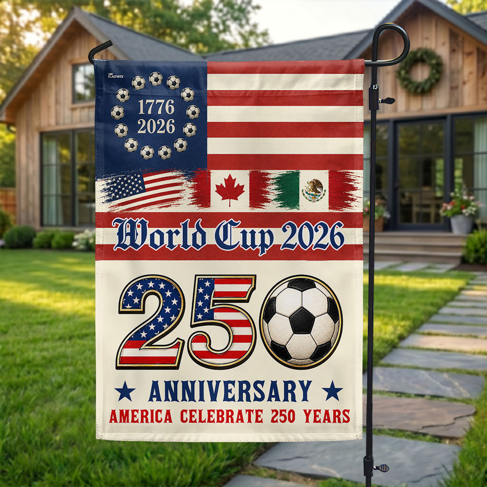 250th Anniversary Flag, World Cup 2026 America Celebrate 250 Years US Flag