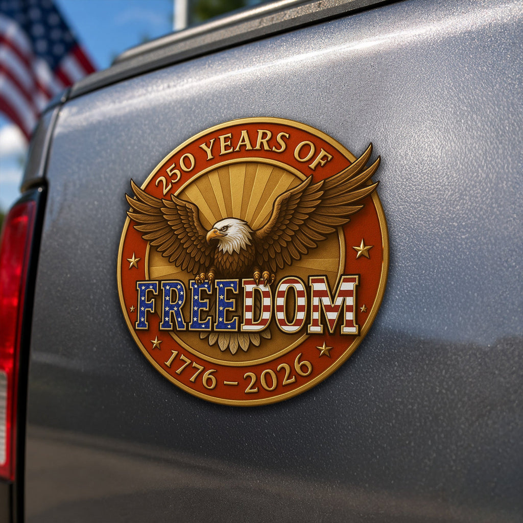 God Bless America 1776 2026 We The People Vehicle Magnet for Car