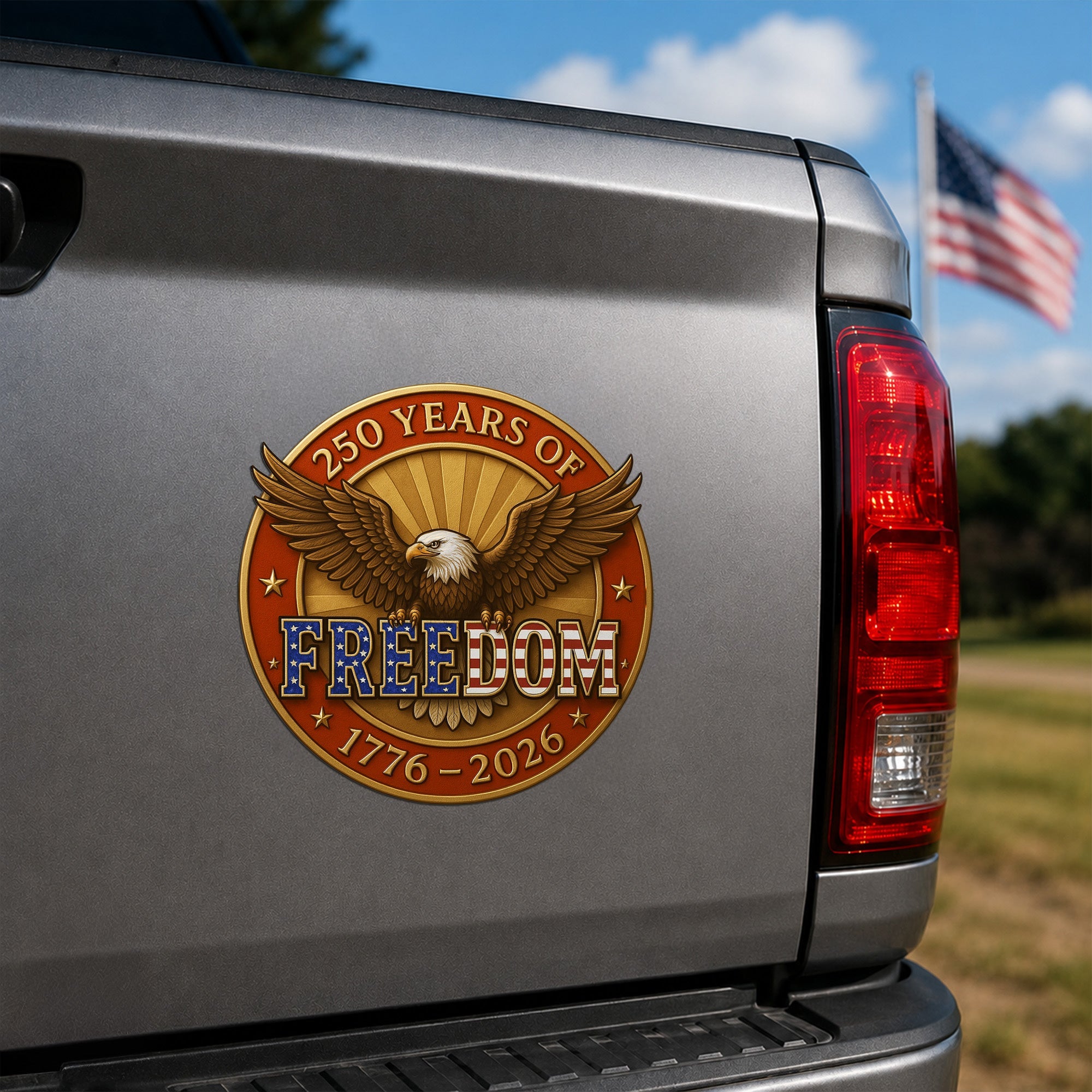 God Bless America 1776 2026 We The People Vehicle Magnet for Car