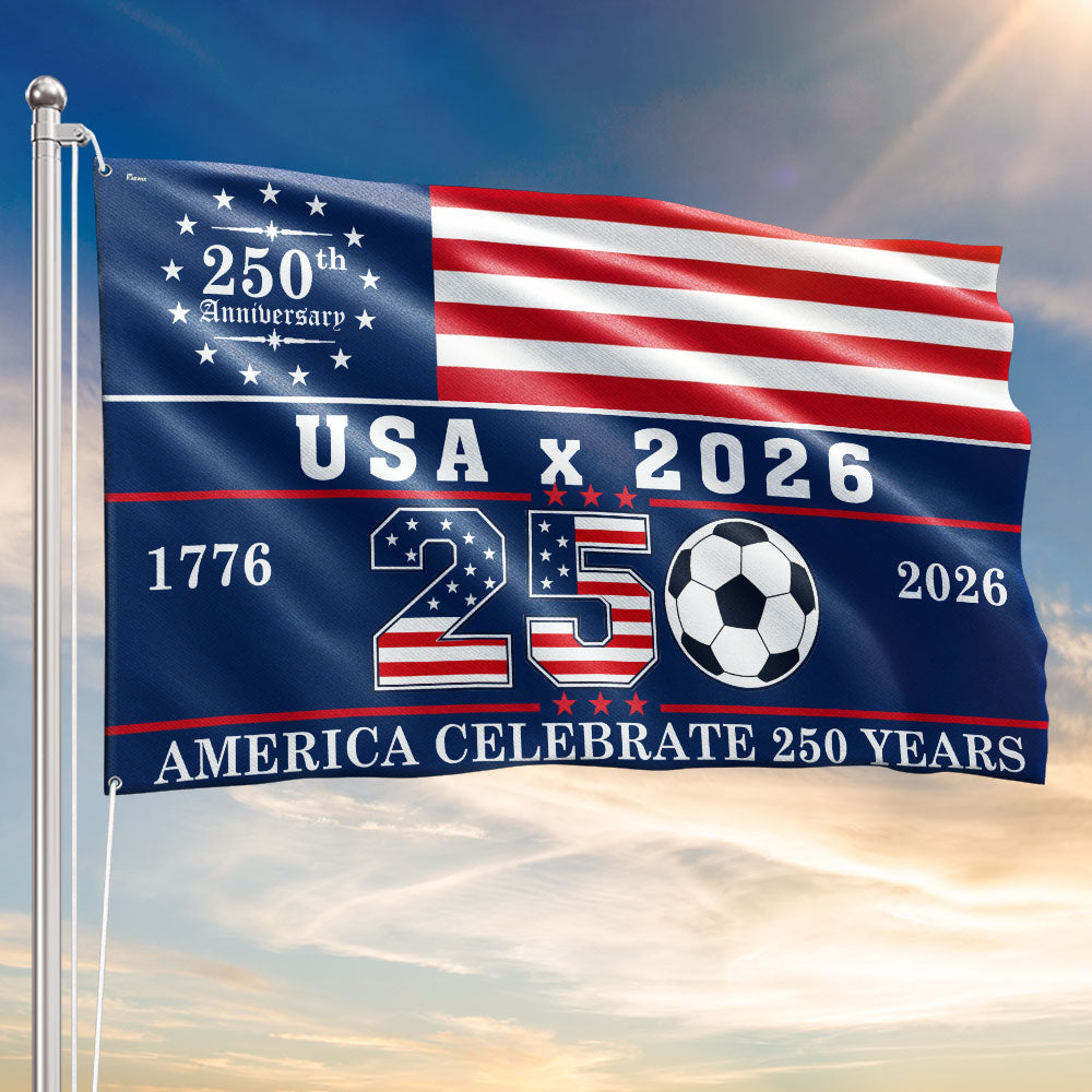 World Cup USA 2026 America Celebrate 250 Years Grommet Flag