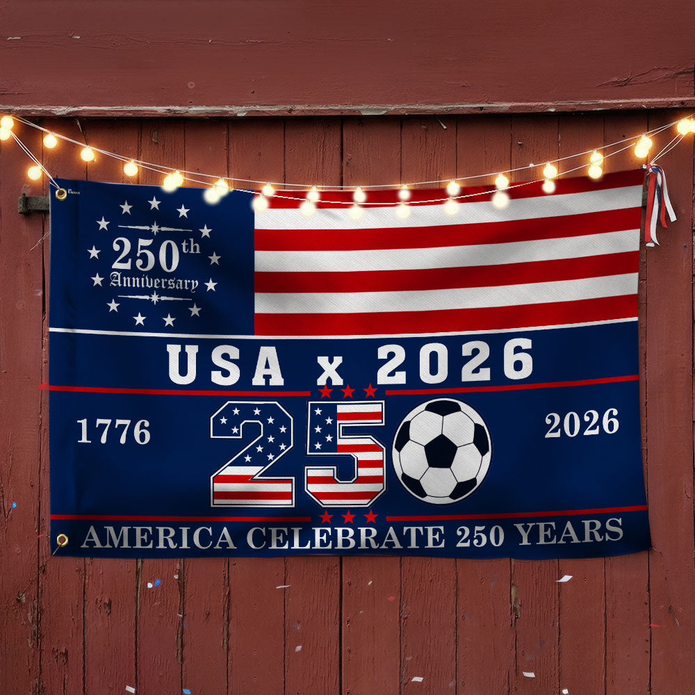 World Cup USA 2026 America Celebrate 250 Years Grommet Flag