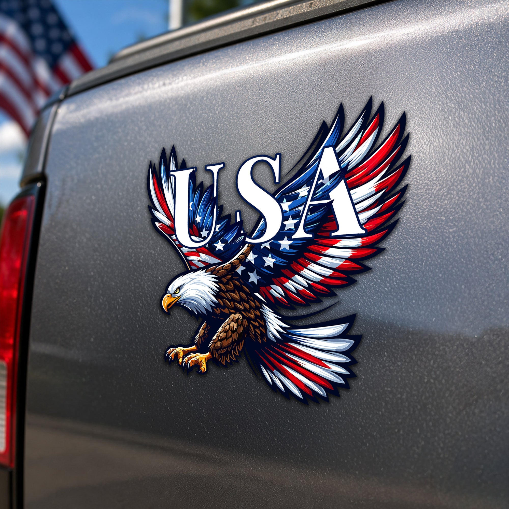 USA 250th Anniversary Bald Eagle Patriotic Car Magnet for Decor